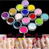 Veludo para unhas - 16cores+brinde